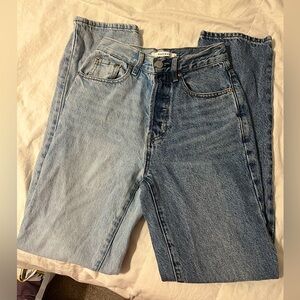 Pacsun asymmetrical colored blue jeans, SIZE 22